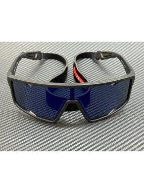 New Prada Linea Rossa Men Matte Black Sunglasses 70-20-125